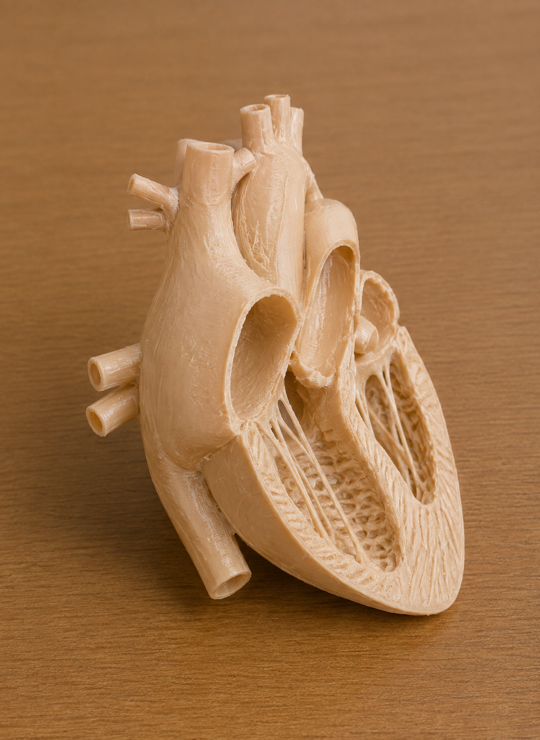 Anatomical Cross-Sectional Human Heart Model | Cardiac Internal Chamber Display | Cardiology & Cardiothoracic Surgery Consultation Prop